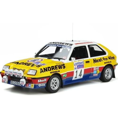 OTTO 1:18 Vauxhall Chevette Gr.B 2300HSR Simulation Rally Car Collector Edition Metal Diecast Model Toy Gift