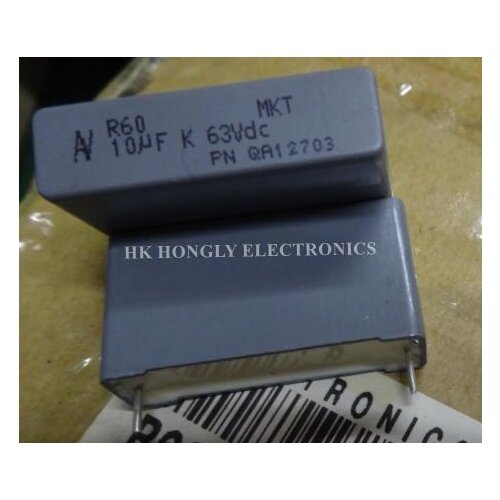10PCS R60 MKT 10UF K 63V P=27.5MM FILM CAPACITOR