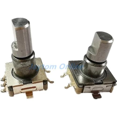 1pc Rotary Encoder Code Switch EC11 360 Degree Infinite Rotation With Push Button Switch SMD 5pin 12.5mm 17mm Half Shaft