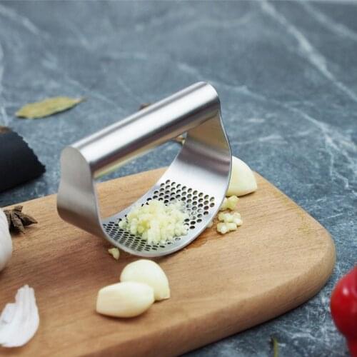 Manual Garlic Press Rocker Stainless Steel Garlic Crusher Garlic Mincer Presses Ginger Press Squeezer Kitchen Gadgets Tool