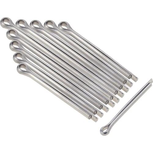 GB91 M1 M1.5 M2 M2.5 M3 M4 M5 304 Stainless Steel Split Pin Snap Pin Whistle Hairpin U-pin Steel Pin Length 8-70mm Cotter Pin
