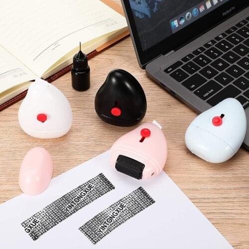 2 In1 Identity Privacy Protection Stamp Data Protection Roller With Cutter Information Coverage Code Data Protector Security