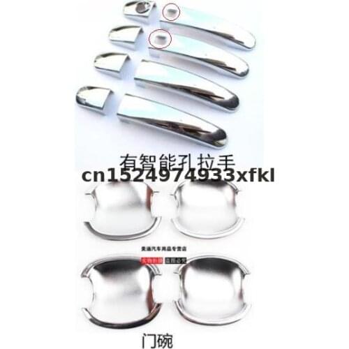 High-quality ABS Chrome Car Outer Door Handle Cover Door Bowl Protection Covers Sticker For Ford focus 2012-2019 Car Styling