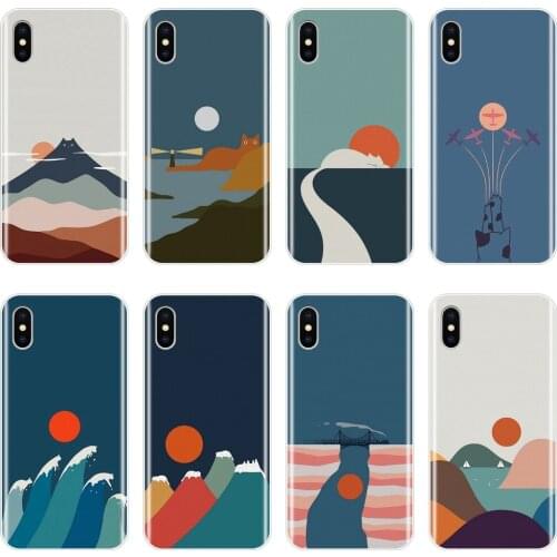 Back Cover For Apple iPhone X XR XS MAX 8 7 6S 6 S Silicone Soft Art Cat Aesthetic Phone Case For iPhone 8 7 6S 6 S Plus Case