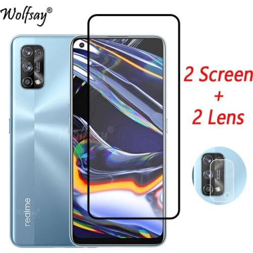 Full Cover Tempered Glass For Oppo Realme 7 Pro Screen Protector For Oppo Realme 7 Pro Camera Glass For Oppo Realme 7 Pro Glass