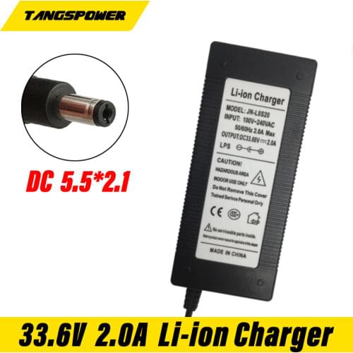 8S 33.6V 2A Li-ion Battery Intelligent Smart Charger For28.8V 29.6V E-Bike Li-Ion Battery