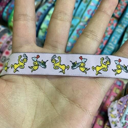 ZERZEEMOOY 5/8" 16 mm 5yards/lot Cartoon Polyester Woven Jacquard Ribbon yellow joker KTZD19112508