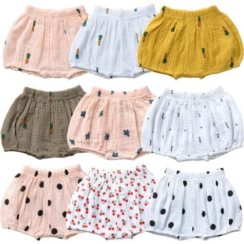 2020 Newborn Baby Bloomers Shorts PP Pants Cotton Baby Girls Shorts Summer Trousers Toddler Boys Big PP Diaper Cover
