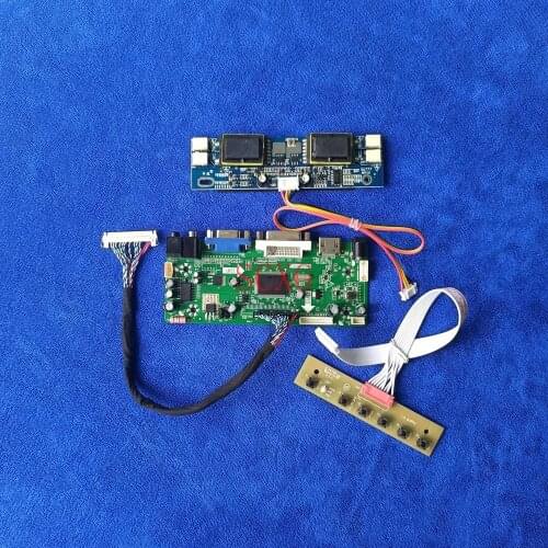30-Pin LVDS Kit HDMI-compatible DVI VGA 4CCFL Panel For M170EN04/M170EN05/M170EN06/M170EN07 1280*1024 M.NT68676 controller board