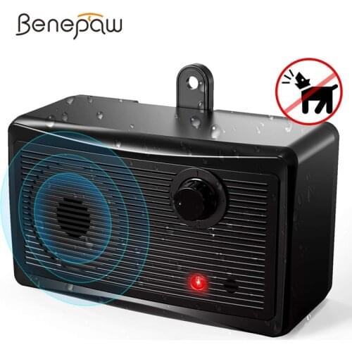 Benepaw Safe Ultrasonic Dog Bark Deterrent Waterproof Effective Anti Barking Device Control Range Up To 15m Pet Training