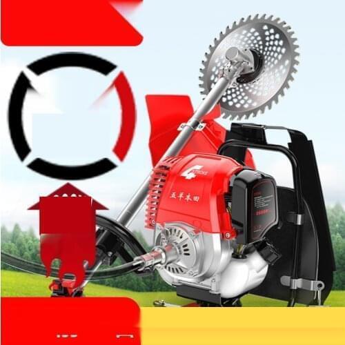 6.8KW 58CC Gasoline Brushcutter Multifunctional Agricultural Gasoline Wasteland Machine, Small Household Weeding and Harvesting