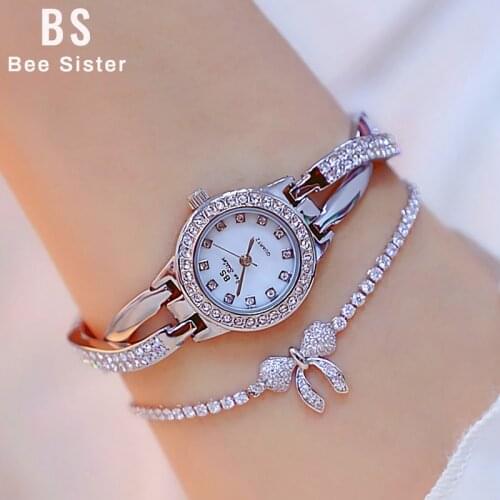 Luxury Watch Women 2019 Rhinestone Dress Female Watch Bracelet Wrist Watches For Women Quartz Ladies Watches Relogio Feminino