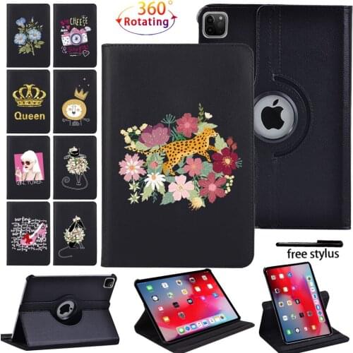 360 Rotating Tablet Case for Apple IPad Pro (2018) 11" 1st/(2020) 11" 2nd/(2017) 10.5" 1st/(2015) 9.7" Cover Case+Free Stylus