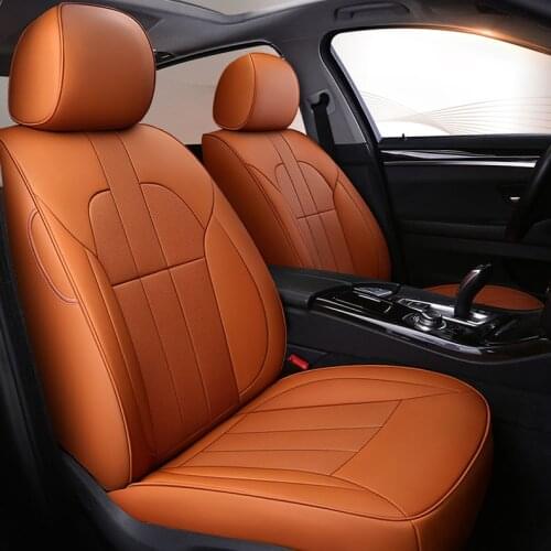 Custom cowhide Leather car seat cover for auto SSANG YONG Tivolan Korando Rexton Kyron Actyon car Interior accessories styling