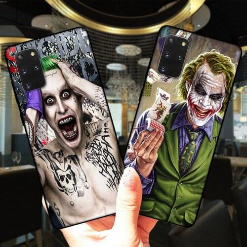 Dark Knight Joker Karta Black Soft Silicone Case Cover For Samsung NOTE 20 Ultra 5G Note 10 Lite 9 8 J330 J530 J4 J6 Plus