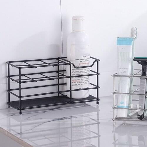 Bathroom Toothbrush Holder Small Stainless Steel Toothpaste Holder Floating Storage Shower Hanging Basket Organizer