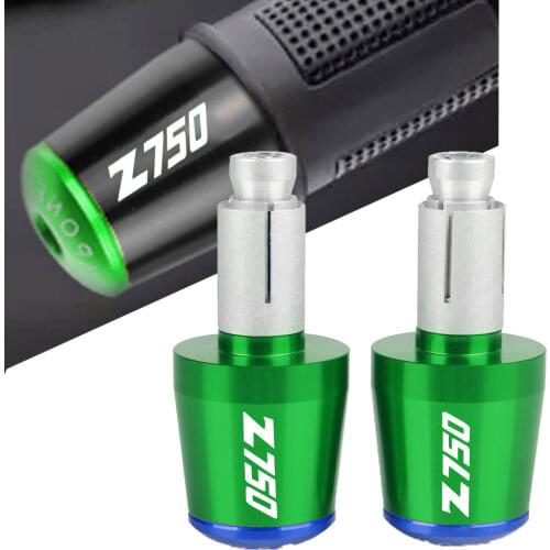 FOR KAWASAKI Z750 Z 750 2007-2012 Motorcycle 7/8'' 22MM CNC Handlebar End Moto Grip Ends Plus Handle Bar Grips Ends Tips Caps