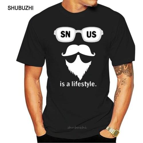 Funny Snus Is A Lifestyle Tee Dad Christmas tshirt for men fitted Anti-Wrinkle summer gents tee t shirts O-Neck Tee tops