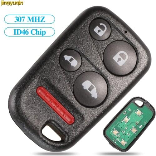 Jingyuqin Remote Car Key 307MHZ ID46 Chip For Honda Odyssey OUCG8D-440H-A G8D-440H-A 72147-S0X-A02 5 Buttons Keyless Entry