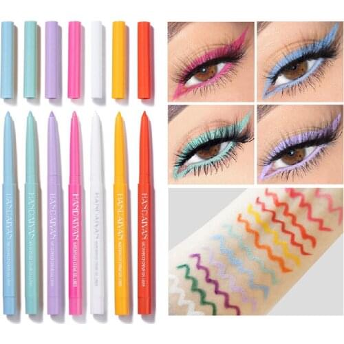 4 Color Cat Eye Makeup Waterproof Neon Colorful Liquid Eyeliner Pen Make Up Comestics Long-lasting Black Eye Liner Pencil