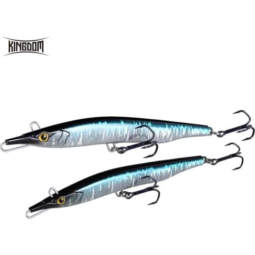 Kingdom Fishing Lure Needle Stick Jerkbait Fishing Wobblers Sinking Lure Isca Artificial Fishing Pencil Fishing 9504