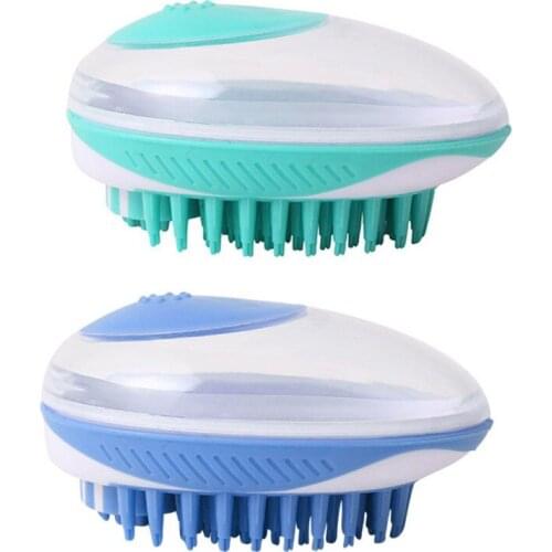 Pet Dog Cat Bath Brush Soft Silicone Pet Massage Comb Shower Shampoo Brush Hair Grooming Comb Dog Cleaning Tool Pet Supplies