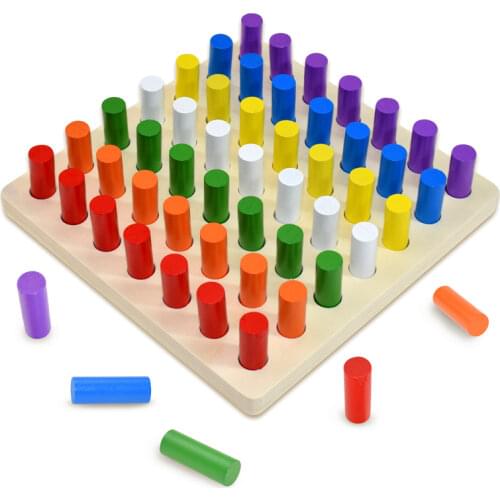 Montessori Materials Toys Educational Games Wooden Stacking Blocks Math Toys Children Board Games Early Educational Toys