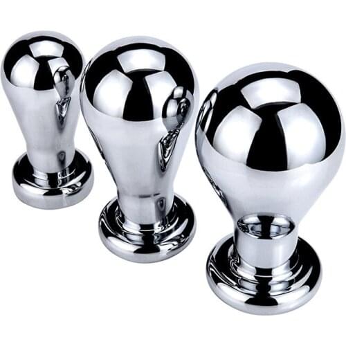 Dia 40/52/60mm Metal Anal Plug Crystal Jewelry Huge Butt Plug Anal Expander No Vibrator Prostata Massage For Men Intimate Toys