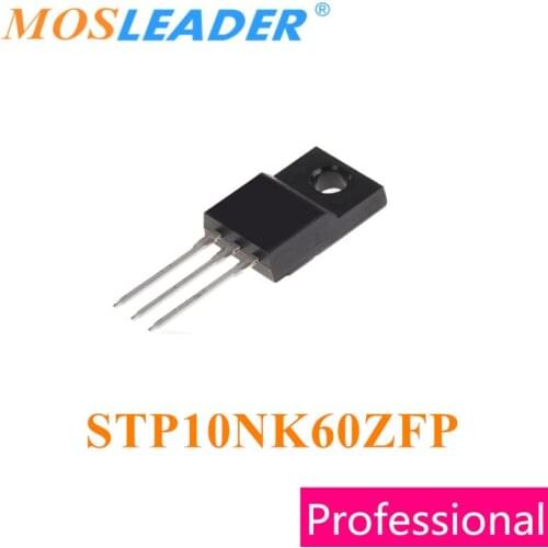 Mosleader STP10NK60ZFP TO220F 100PCS STP10NK60 STP10NK60Z N-Channel 600V 10A Made in China high quality like original