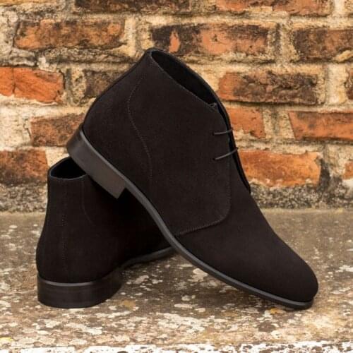 2021 New Men Shoes Fashion Temperament Gentleman All-match Handmade Pure Color Suede Lace Comfortable Ankle Boots 6KF390