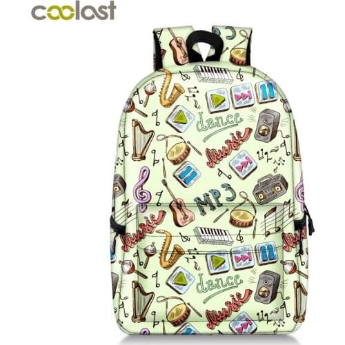Vintage Leaves Landscape Print Backpack Women Men Causal Daypack Teenager Children School Bags Rucksack Girls Fashion Backpack