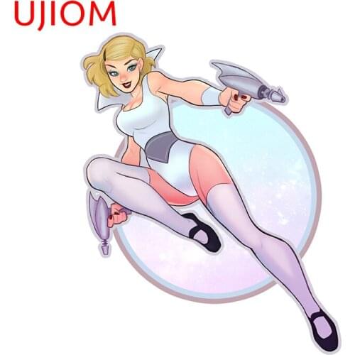 UJIOM Wall Stickers Gwen Space Pinup Sticker Light Switch Cover Plate Wallpaper Decorations Room Home Waterproof Decor Art Decal