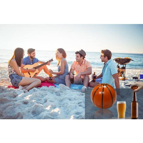 New Model Easy to Carry Kitchen Tool Openers Musical Basketball Shape Beer Bottle Opener with Custom Sound