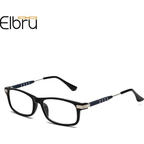 Elbru Ultralight Aluminum Reading Glasses Men Bussiness Prebyopia Spectacles Hyperopia Eyeglasses Unisex With Degree +1.0 to+4.0