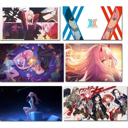 Anime Poster Darling In The FranXX Print Canvas Painting Zero Two High-definition Pictures Modern Artwork Bedroom Decoration