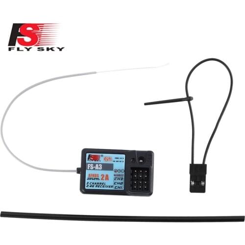 FlySky FS-A3 AFHDS2A 2.4G 3CH Receiver for GT2E GT2G Transmitter AFHDS 2A Wireless Protocol 3 PWM Channels