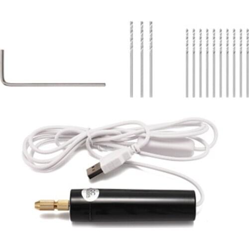 Handheld Mini Electric Drill Grinder Grinding Set Polishing Carving DIY Tool Kit for Epoxy Resin Jewelry Making