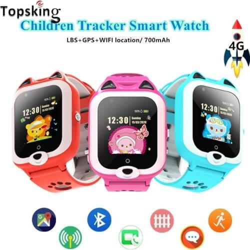4G GPS Wifi SOS Smart Kids Children Video call IP67 waterproof Alarm Clock Camera Baby Watch Location LBS Tracking Smartwatch