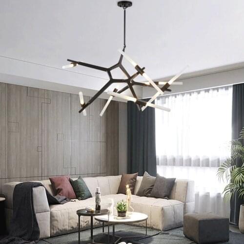Modern Herringbone Art Decor Pendant Lighting Living Room Dining Room Hotel Restaurant Bedroom LED Suspension Hanging Lamp