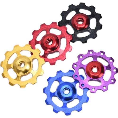 Ultralight MTB Aluminum Alloy Bike Bearing Jockey Wheel Rear Derailleur Pulleys Outdoor Bicycle Parts New