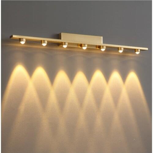 Light luxury led bathroom lights modern simple bedroom dressing table lighting simple American bathroom mirror headlights