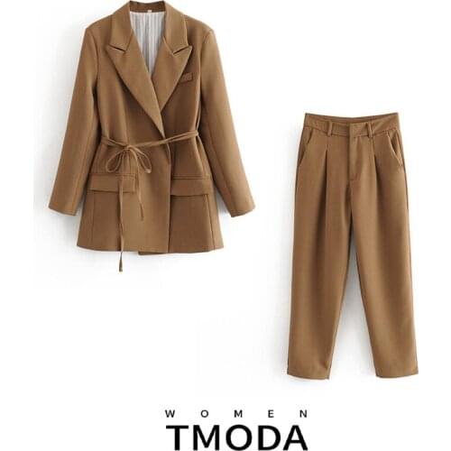 Женские элегантные брючные костюмы T MODA China At AliExpress