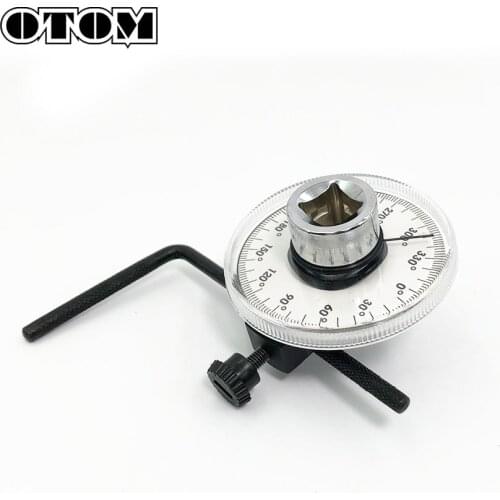 OTOM Universal Motorcycle Adjustable 1/2 Inch Drive Torque Angle Gauge Car Auto Repair Hand Garage Tool Rotation Measure Wrench