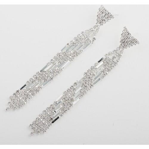 YFJEWE New Fashion Statement Jewelry Cheap Tassel Long Earring For Women Silver Color Wedding Dangle Drop Earrings E504