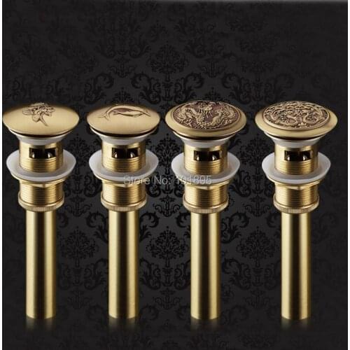Gold and Bronze Color Luxury Brass Pop Up Waste Use in Wash Basin L15595