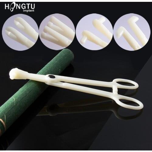 1PCS Ear Nose Lip Tongue Navel Eyebrow Piercing Plastic Forcep Body Piercing Clamp Home Disposable Plier No-Bacteria Tongs Tool
