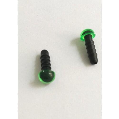 110pcs/lot new arrival 6mm green safety eyes with white washer