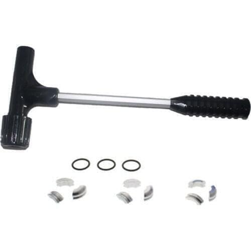 2 pieces Dark gray color Impact bullet puller with three sets of collets black