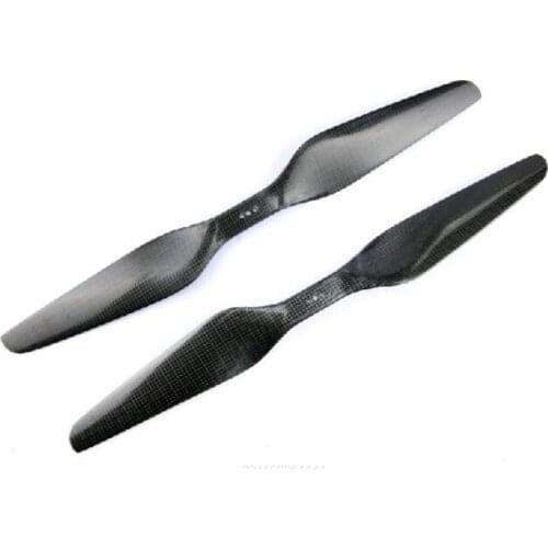 26 x 5.5 inch Wide Blade 3-hole Direct Mounting 3K Carbon Propeller Set (one CW, one CCW) for Multocpter