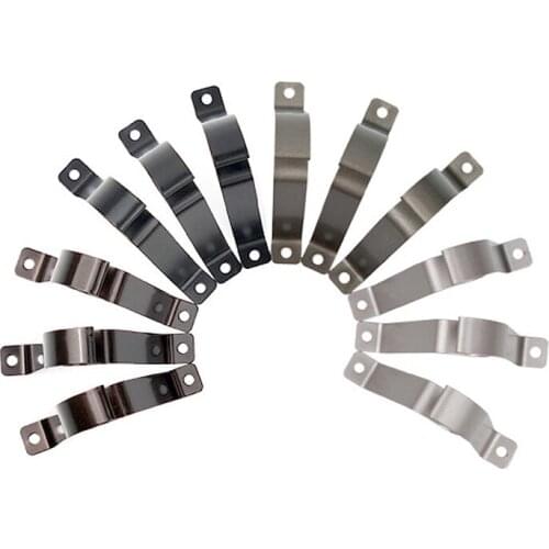 3Pack Curtain Rod Bracket,Double Curtain Rod Hanging Brackets Elastic R Type Wall Mount Curtain Rod Holders for Room Curtain Rod